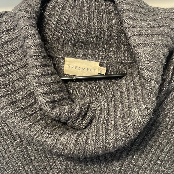 Dreamers dark grey long SOFT sweater/dress. - Picture 2 of 3